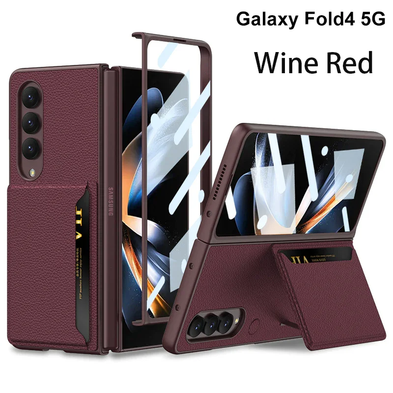 Applicable To For Samsung ZFold4 Folding Card Bag Phone Case
