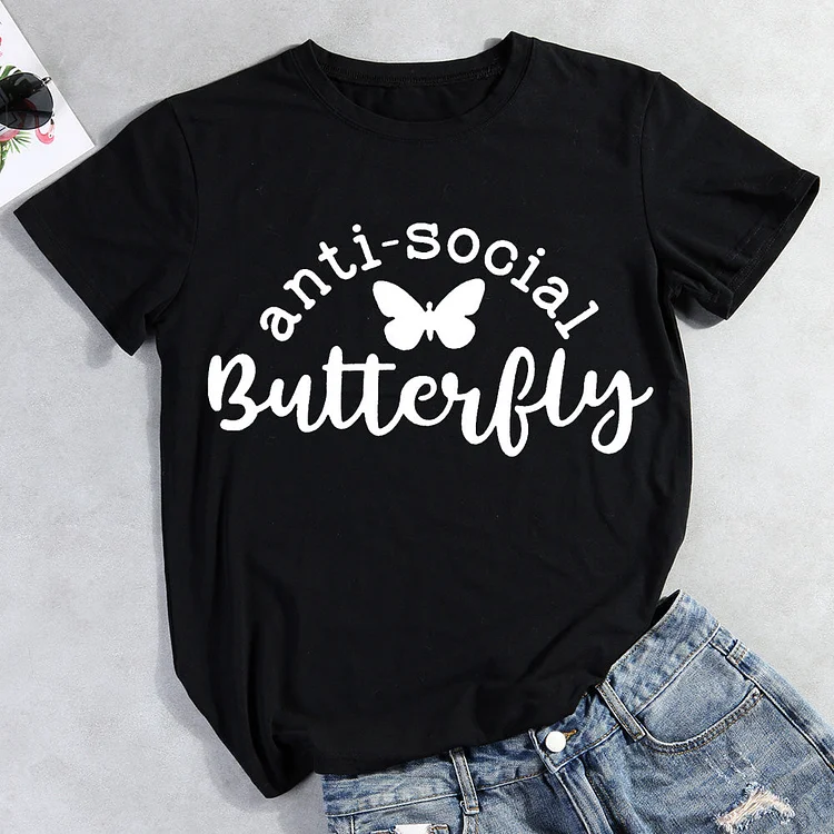 ANB - Butterfly Insect T-shirt Tee -04287