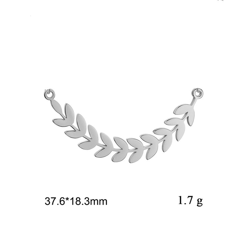 1 Piece 304 Stainless Steel Celtic Knot Maple Leaf Tree Pendant