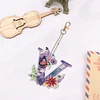 1Pc DIY Diamond Painting Lettter Keychain
