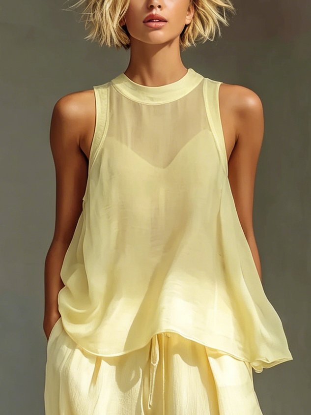Elegant Plain  Blouse No  Inner Vest mysite idetrend