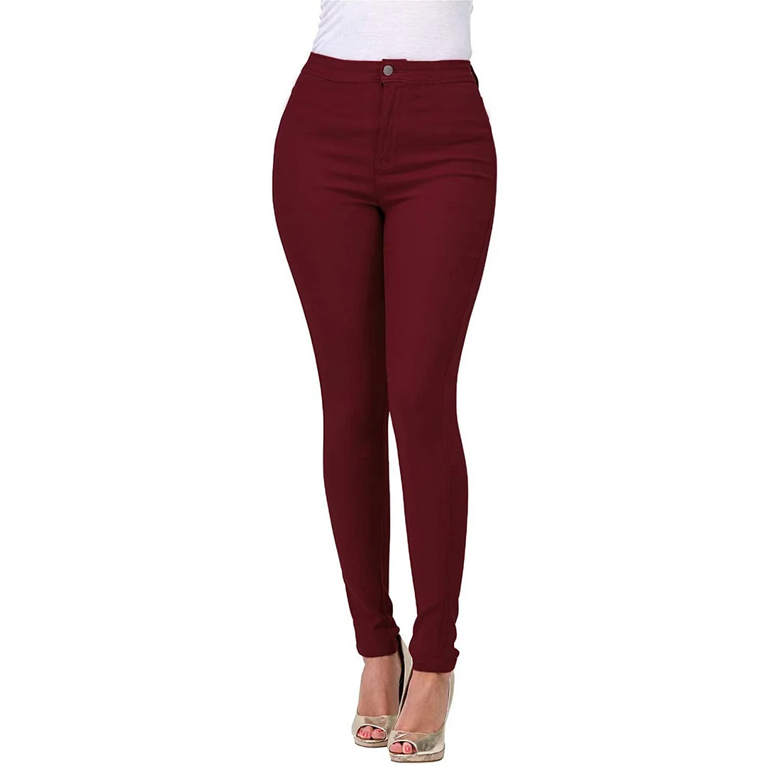 Pongl Classic Basic Stretch Slim Multi-Color Jeans Woman
