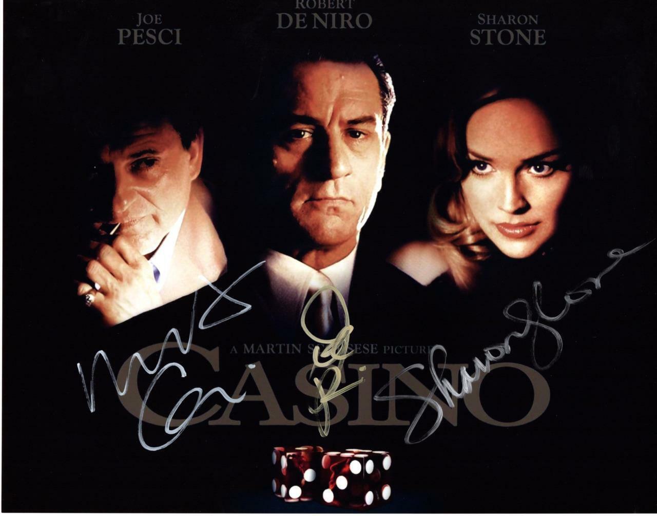 Sharon Stone Robert DeNiro Joe Pesci signed 11x14 Photo Poster painting autographed Pic and COA