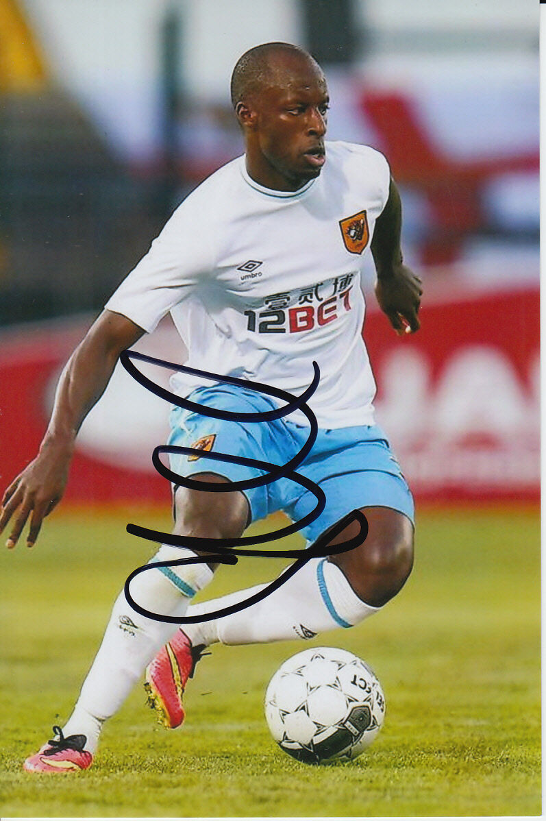 HULL CITY HAND SIGNED SONE ALUKO 6X4 Photo Poster painting 2.