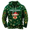 3D Printed Unisex Patterned Crew Neck Christmas Sweatshirt