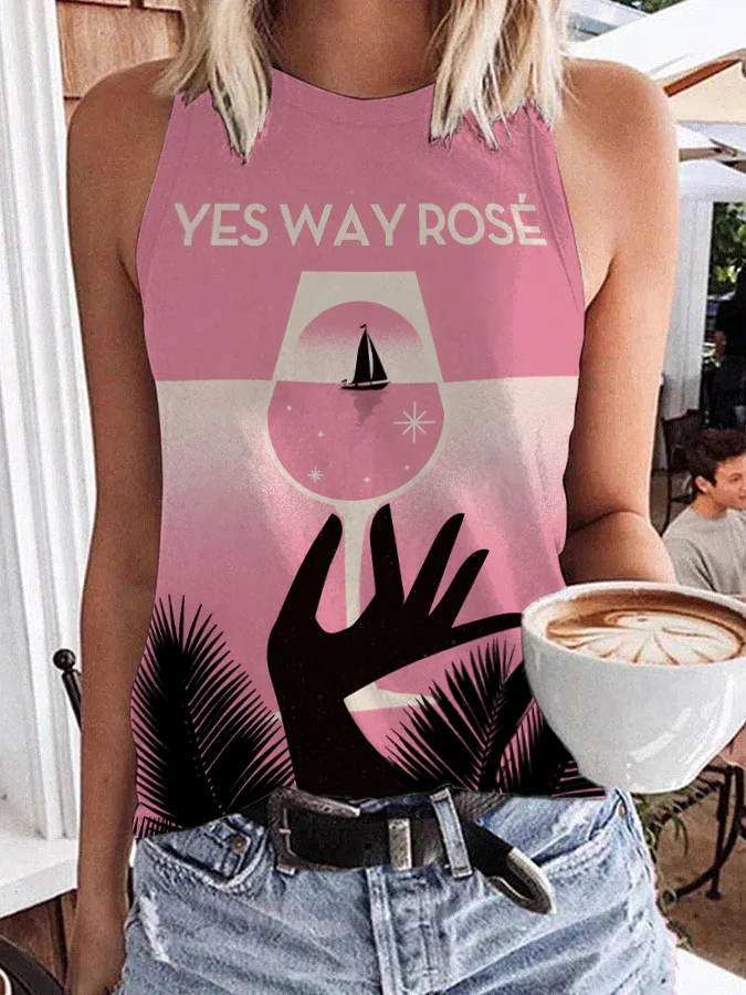 Women's Yes Way Rose Print Tank Top
