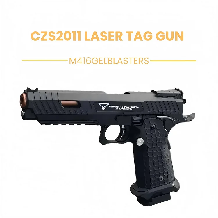 Buy CZS 2011 Full Black Blowback Laser Tag Gun - 200m Range
