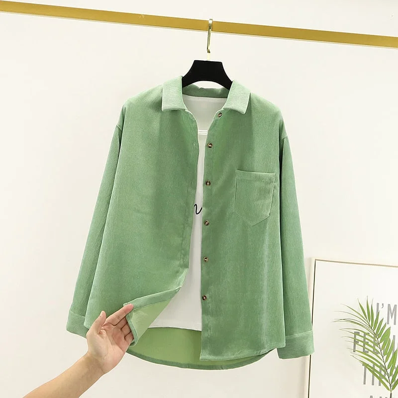 Button Down Shirt For Women Womens Tops And Blouses Womenswear Long Sleeve Ladies Clothing 2020 New Fashion Loose Solid White