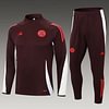 Joyfball 2024/2025 Bayern Munich Half-Pull Training Suit Purple Football Shirt 1:1 Thai Quality