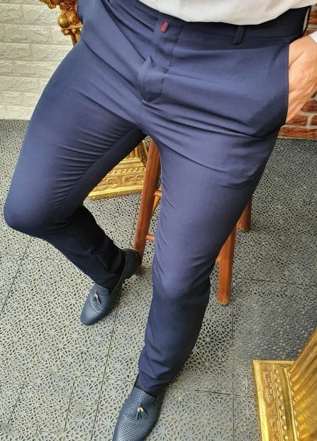 Mens fashion retro casual pants