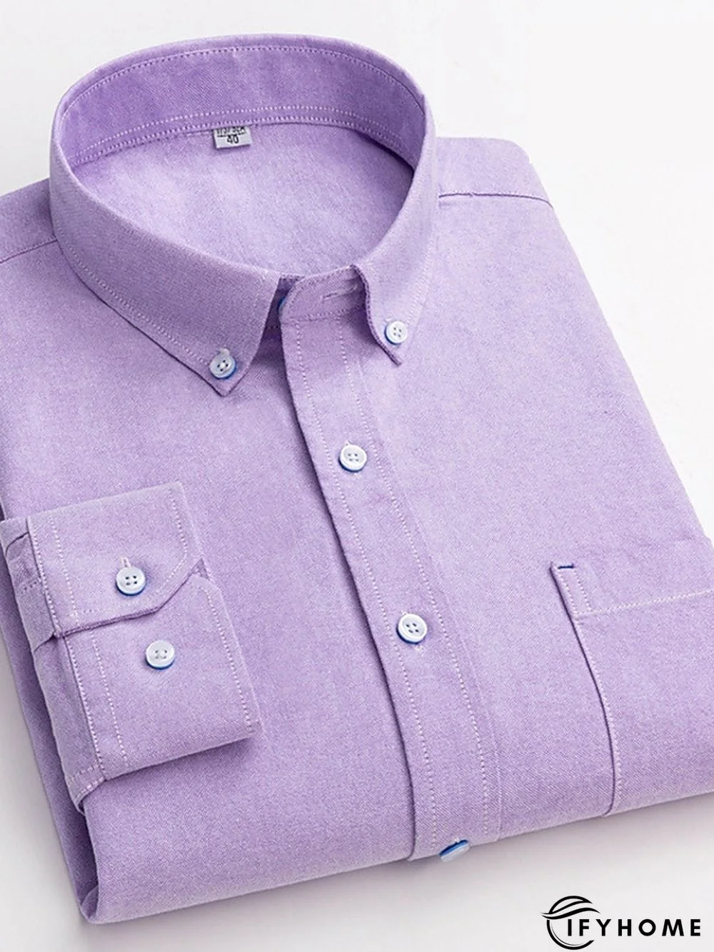 Men's Denim Shirt Turndown Spring &  Fall Long Sleeve A B C Plaid / Striped / Chevron / Round Daily Wear Clothing Apparel Print | IFYHOME