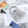 Clutch Abendtasche Luxus Damen Kleine Umh&auml;ngetasche Kupplung f&uuml;r Zeremonie Hochzeit/Party/Abschlussball Box Taschen aus Strass handgefertigt