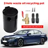 Universal Car Baffled Collection Tank 2/3 Port Breather Separator Tank Fuel Tack