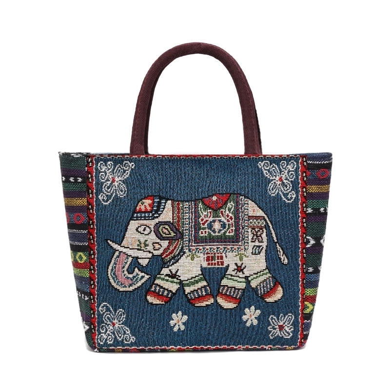 Women’s Vintage Style Butterfly Polyester Shopping Bags