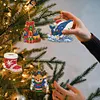9pcs DIY Double-Sided Rhinestone Acrylic Diamond Art(Hello Christmas)