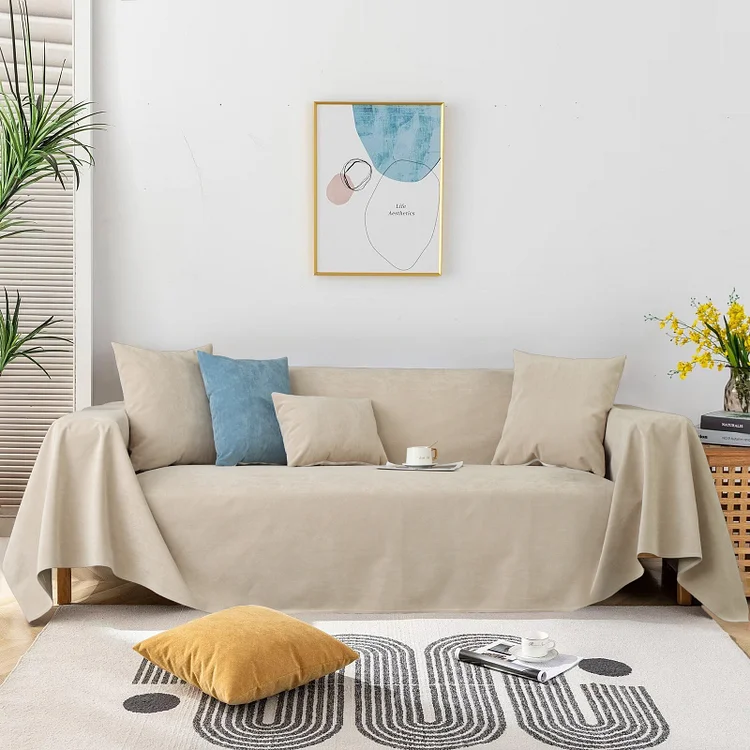 Sofa Covers Durable Sectional Couch Cover L Shape for Kids Dogs Pet Couch Protector Non-Slip Water Resistant Leak-Proof Couch Slipcover for 3-4 Cushion Couch