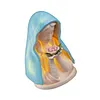 LED Mary Prayer Statue Night Light Warm Light Religious Mother Decor Lights Multi-Purpose Soft Glow Resin Statue Table Lamp for Spiritual Peace Comfort