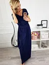 Flexible Neck Designed Bandage Maxi Dress