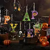 DIY Diamond Painting Halloween Banner Kit, 26 PCS "Happy Halloween" Glitter Letter Flags with Characters, Handmade Sparkling Bunting Garland for Home Party Wall Decoration