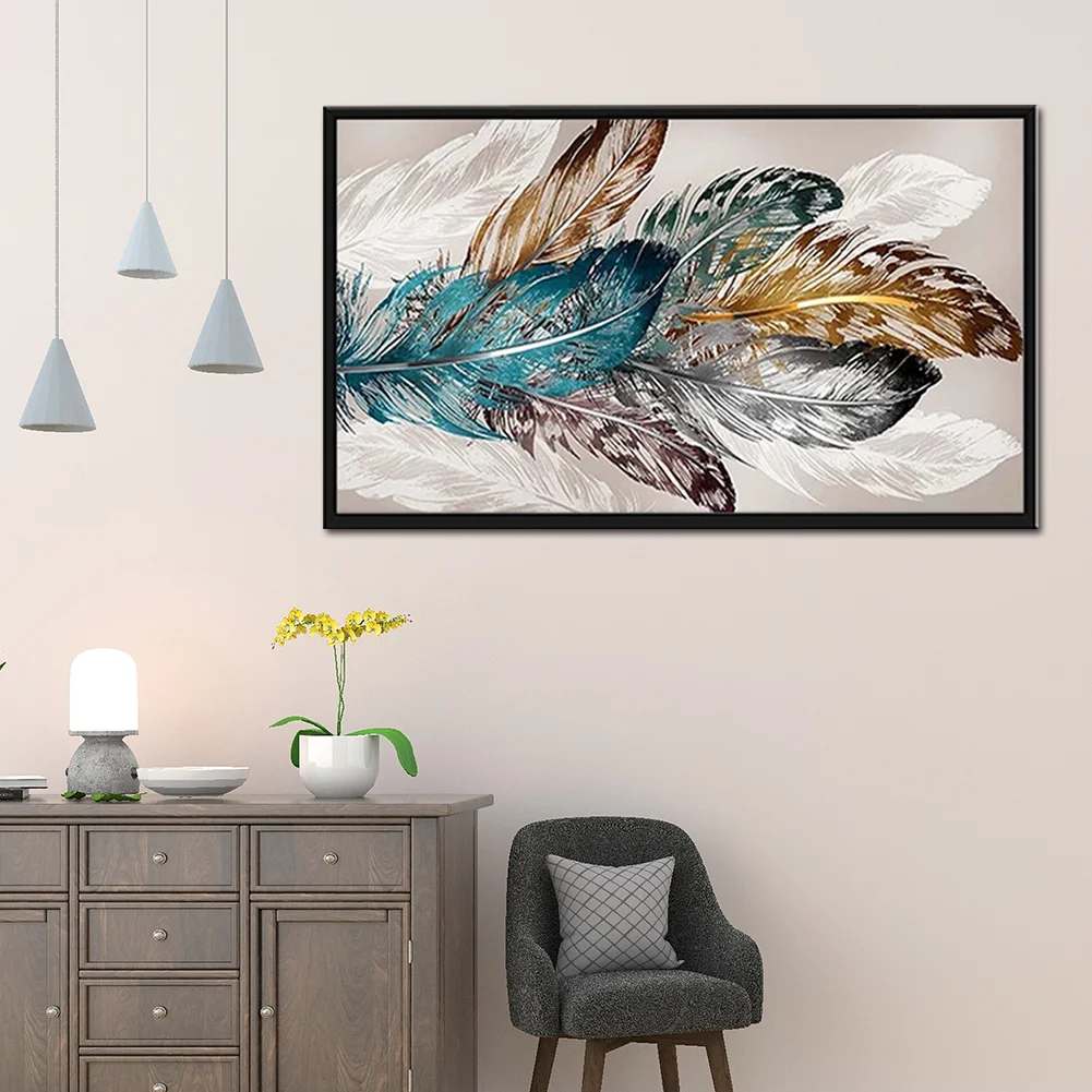 Diamond Painting - Full Round Drill - Feathers(80*40cm)
