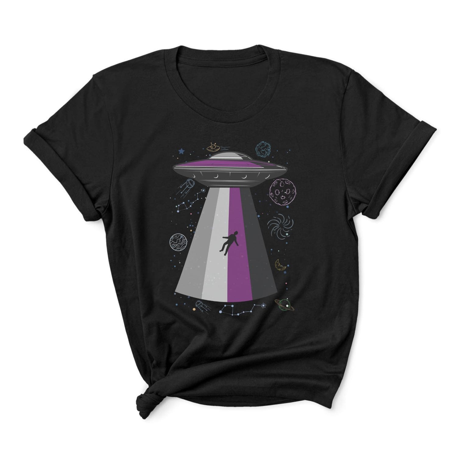 Asexual t-shirt alien abduction