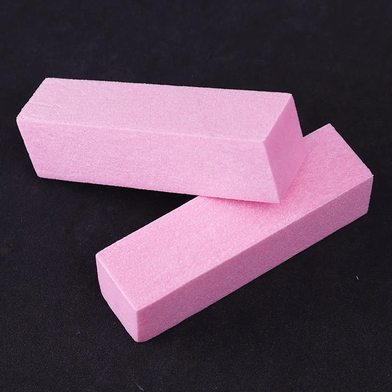 Pink White Buffing Sanding Files Block Pedicure Manicure Care Sponge Nail Art Buffer Grindig Polishing No Hurt Nail Art Tools-Nail Inspo