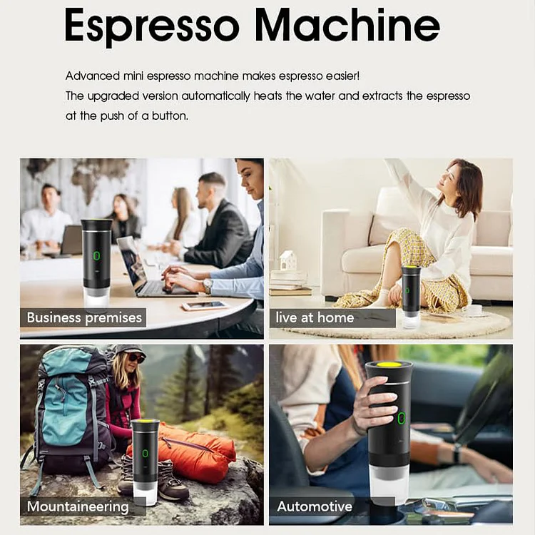 🔥50% OFF🔥Rechargeable Portable Coffee Maker for Capsules