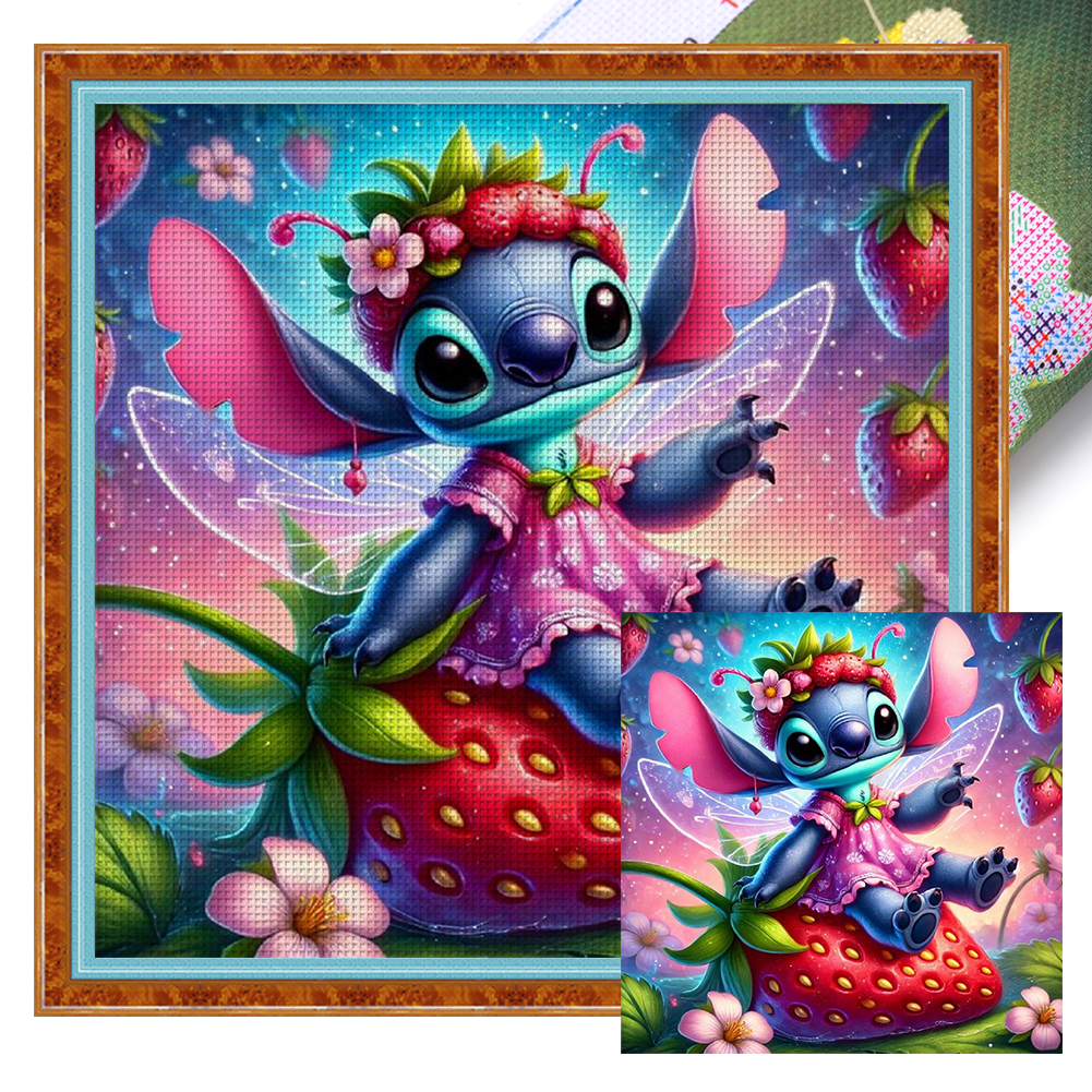 Strawberry Stitch Full 11CT Pre-stamped Canvas(40*40cm) Cross Stitch