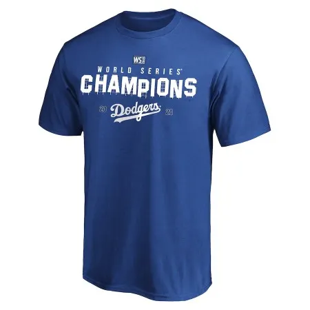 Men's Los Angeles Dodgers Royal 2020 World Series Champions T-shirt Y9EX