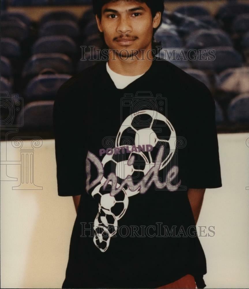 Press Photo Poster painting Soccer - Portland Pride, Chilo - orc16448