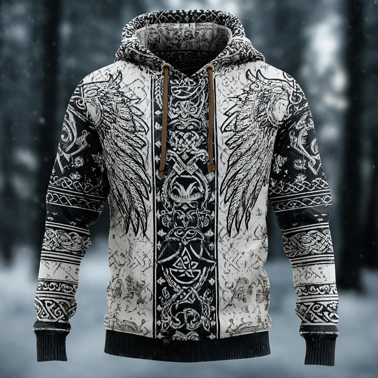 Viking Style Viking Wing Celtic Knot Hoodie Sweater