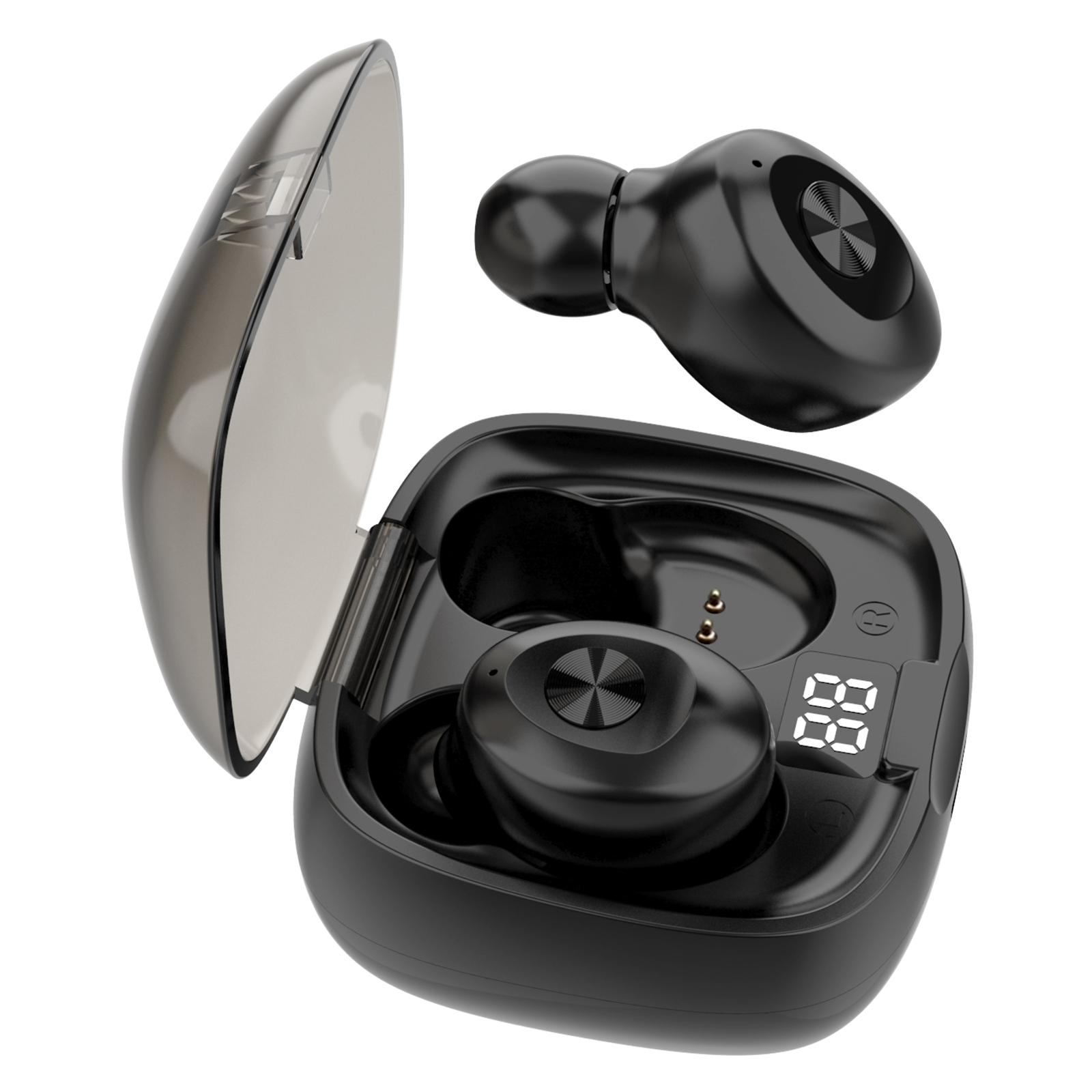 

Wireless Earbuds TWS HiFi Upgrade Bluetooth-Compatible 5.0 Smart Headphone, Black, 501 Original