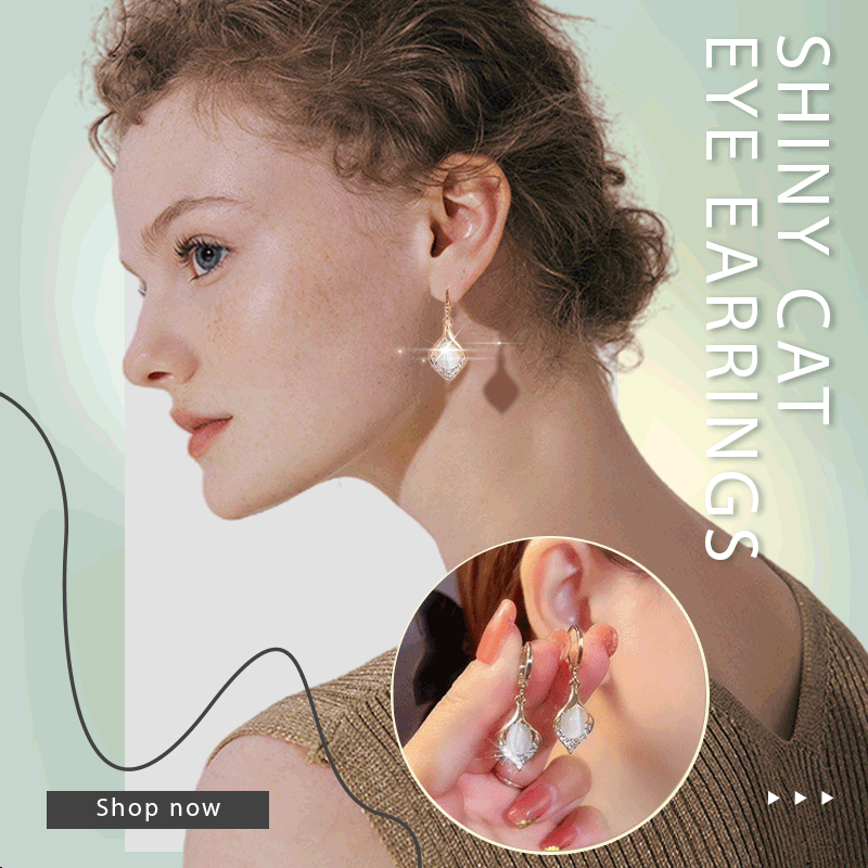 Shiny Cat Eye Earrings | 168DEAL