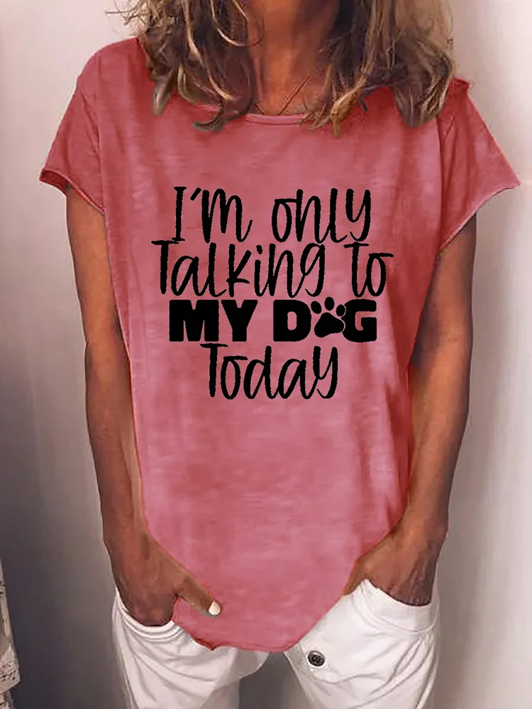 Bestdealfriday I'm Only Talking To Jesus Or My Dog Today Women's T-Shirt 11115723