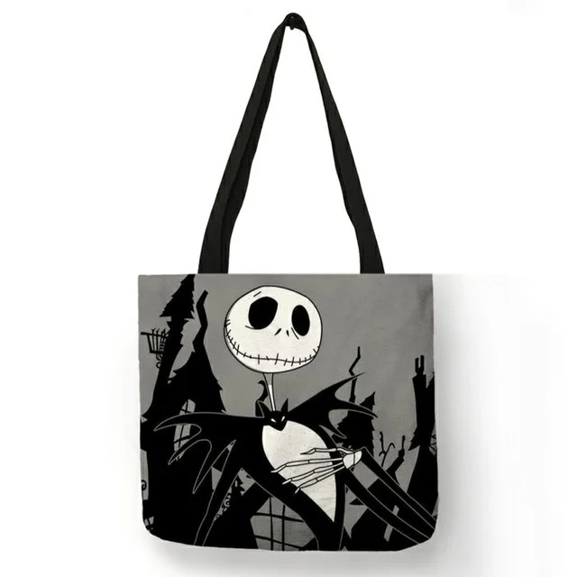 Linen Eco-friendly Tote Bag - Halloween