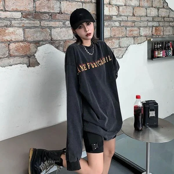 New Women Full Sleeve 2020 Winter Pullover Goddess Fan Minority Loose Sweatshirt