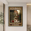 Reading Because Murder Is Wrong-11CT Stamped Cross Stitch 40*60cm(Big Size)