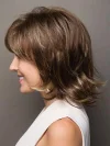 Gradient Short Curly Hair Slant Bangs Pixie Cut Wigs