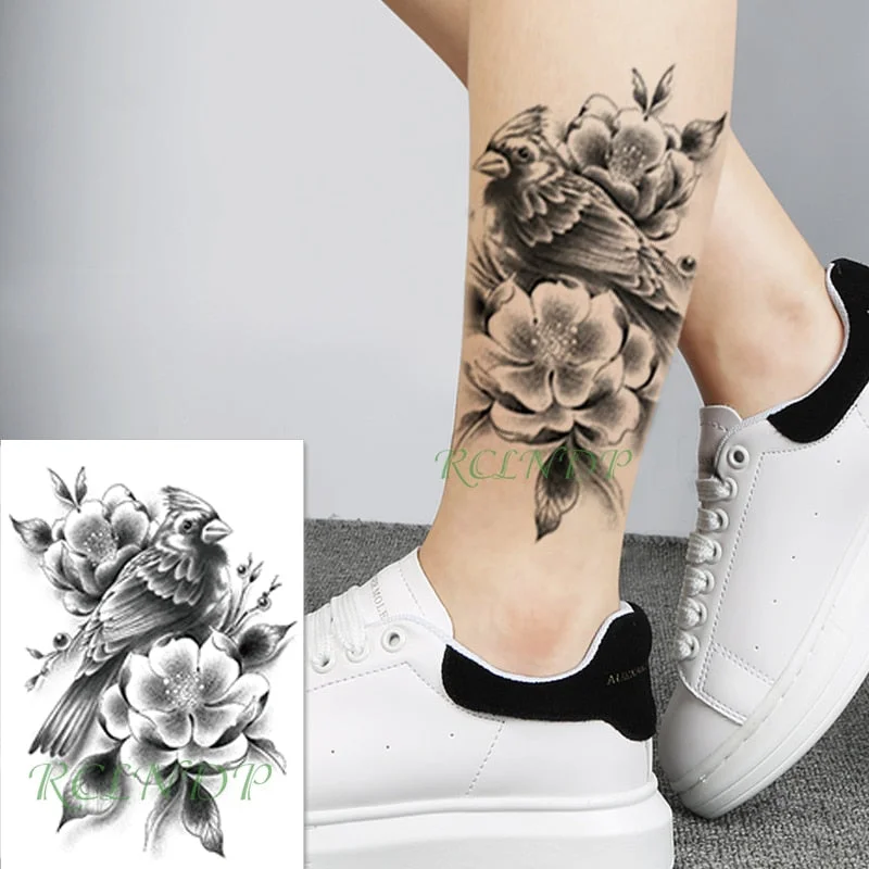 Waterproof Temporary Tattoo Sticker Broken Roman Clock Gear Big Size Body Art Flash Tatoo Fake Tatto Stickers for Girl Men Women