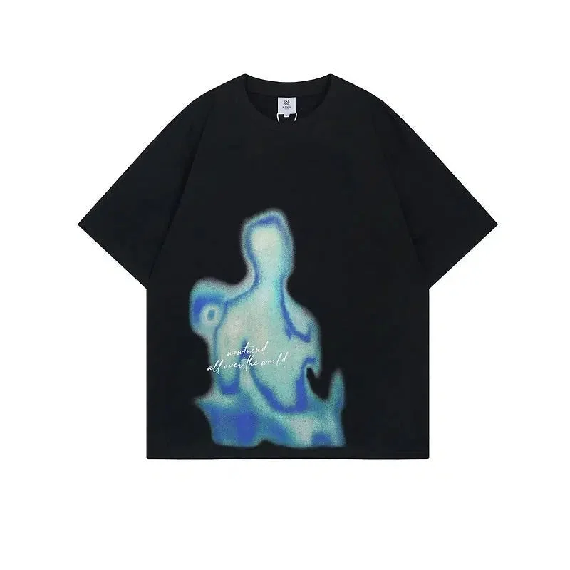 Aonga Graffiti Printed Oversized T-shirt