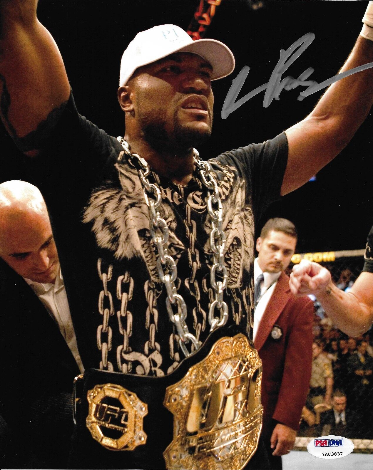 Quinton Rampage Jackson Signed UFC 71 8x10 Photo Poster painting PSA/DNA COA Picture Autograph 3