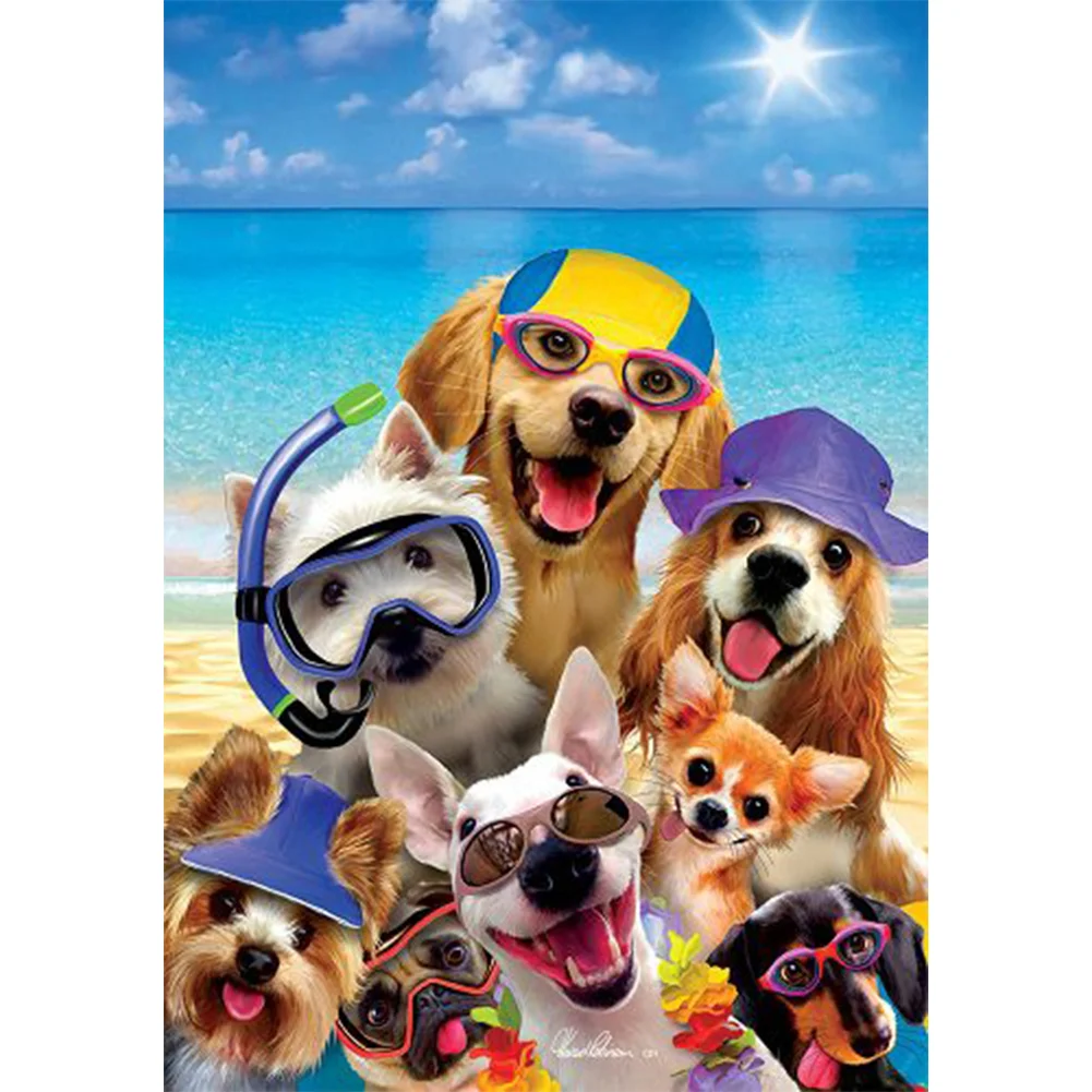 Diamond Painting - Full Round/Square Drill - Beach Happy Hour(30*40 - 50*60cm)