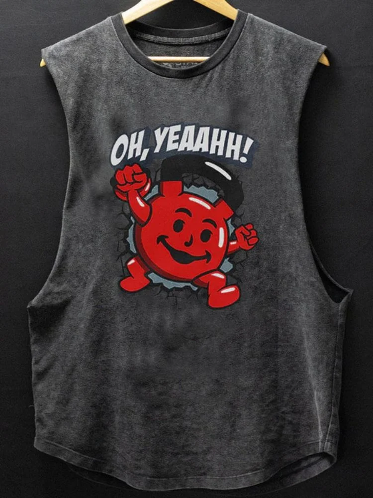 BrosWear Kettlebell Man Scoop Bottom Cotton Tank