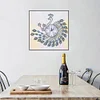 Peafowl-Creative Diamant Wanduhr