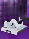 For PS 5 Slim/PS 5 Pro Cooling Stand & Controller Charging Station with Hook