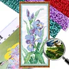Flower - 9CT Partial Beaded Cross Stitch Kit(17x42cm)