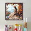 Victorian Girl-14CT Stamped Cross Stitch 50*50cm/19.69*19.69in