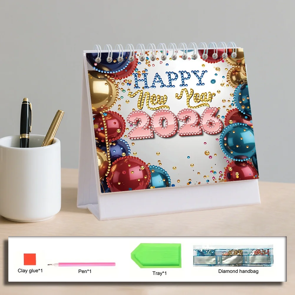 5D/DIY Diamond Painting Calendar Kit Partial Drill Diamond Art Paper Calendar