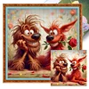 Dog-11CT Stamped Cross Stitch 40*40cm/15.75*15.75in