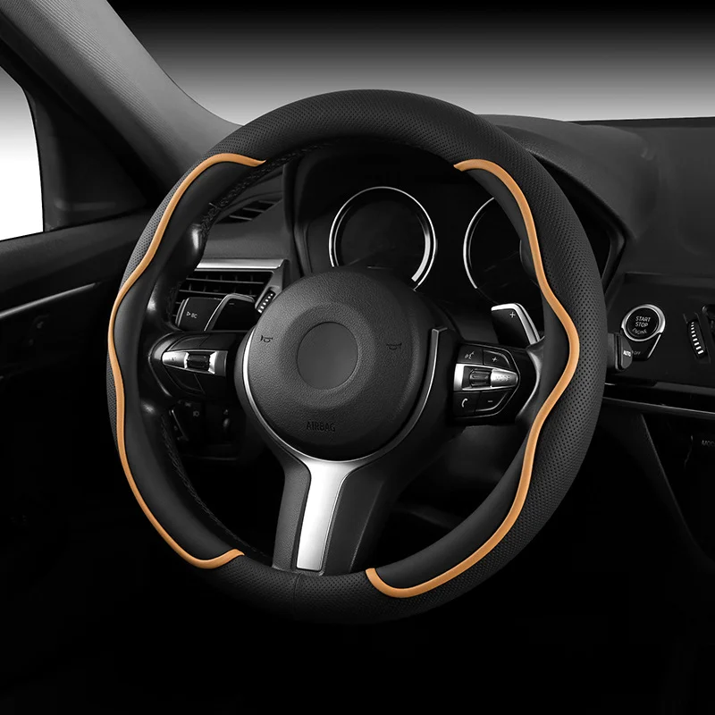 Napa Punched Embedded Car Steering Wheel Cover, Elastic, Non-Slip, Breathable, Suitable For All Seasons, Amazon Aliexpress Hot Model
